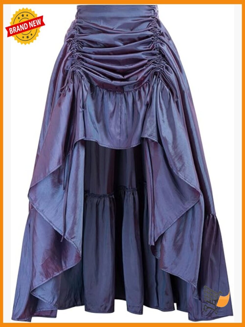 Women's Renaissance Pirate Skirt Gothic Steampunk Victorian High-Low Skirt